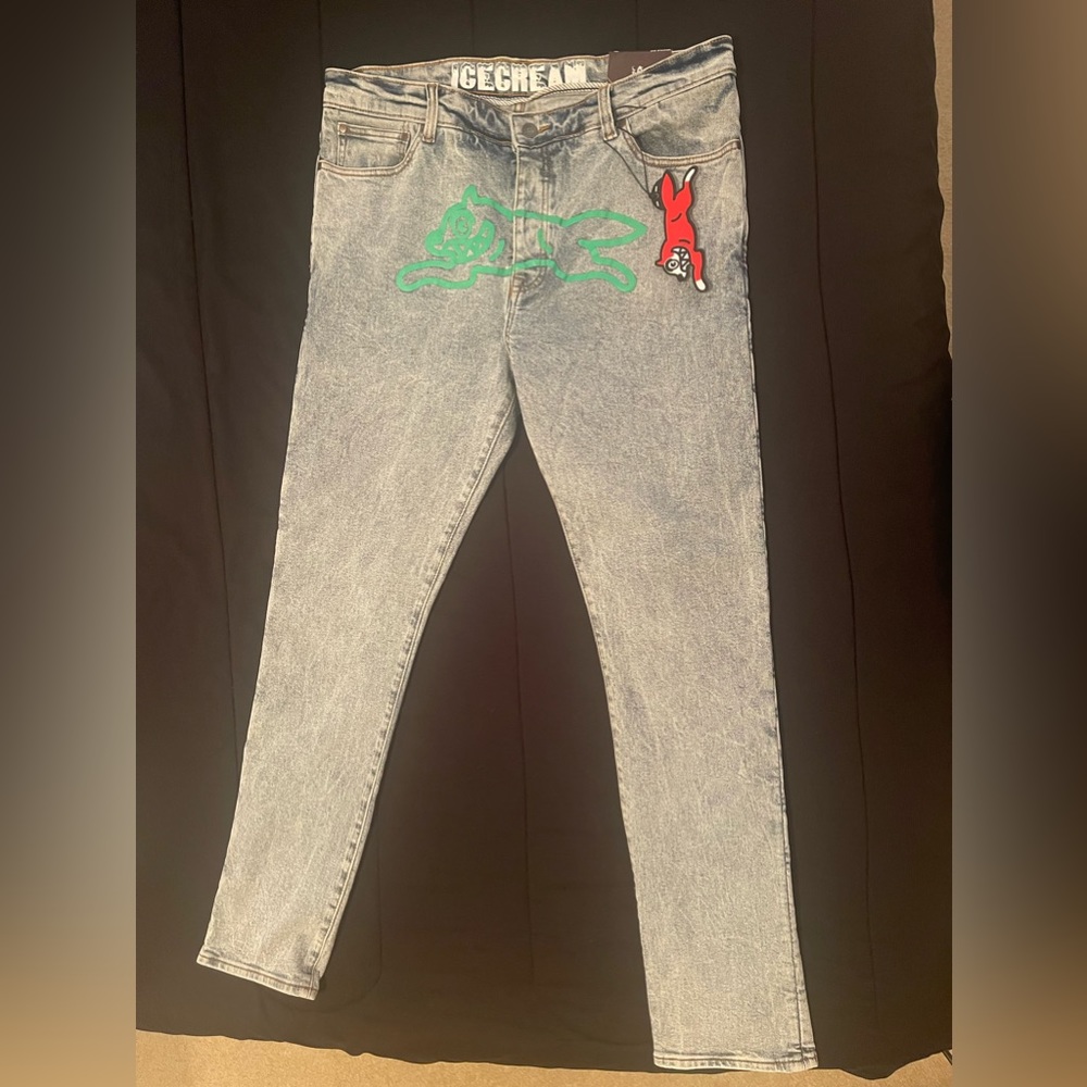 Bbcicecream LIGHT BLUE JEAN RUNNING DOG JEAN 36